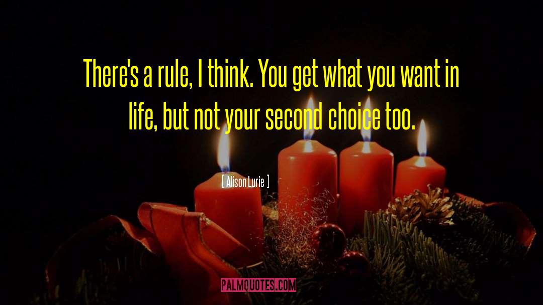 Second Choice quotes by Alison Lurie