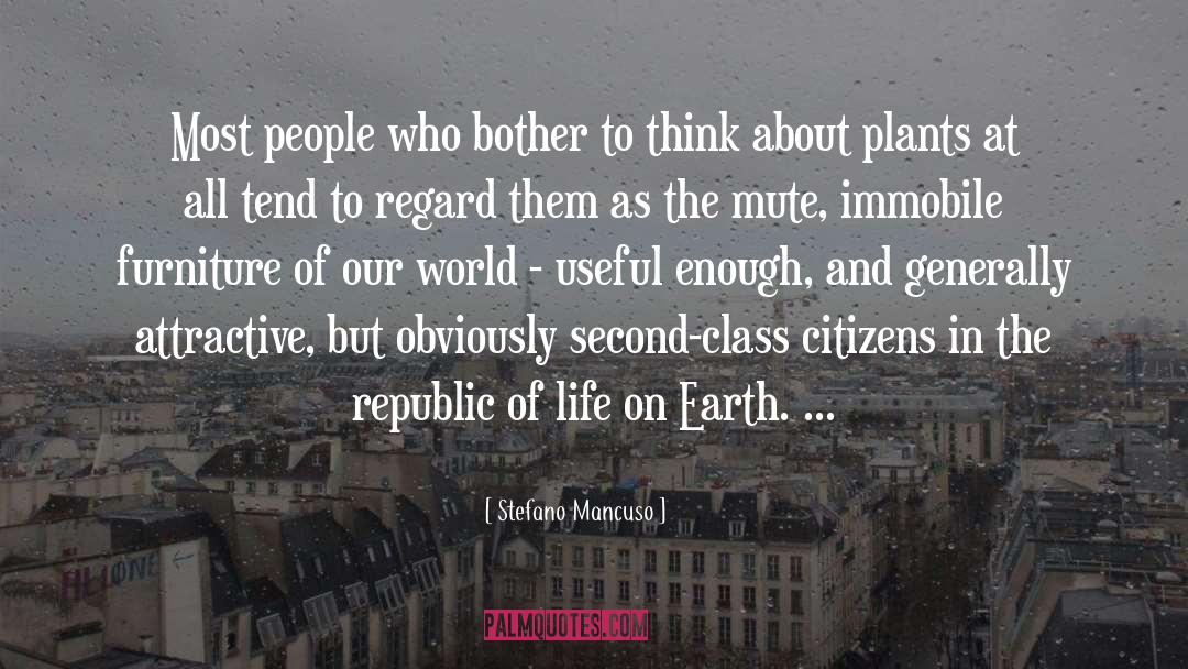 Second Class Citizens quotes by Stefano Mancuso
