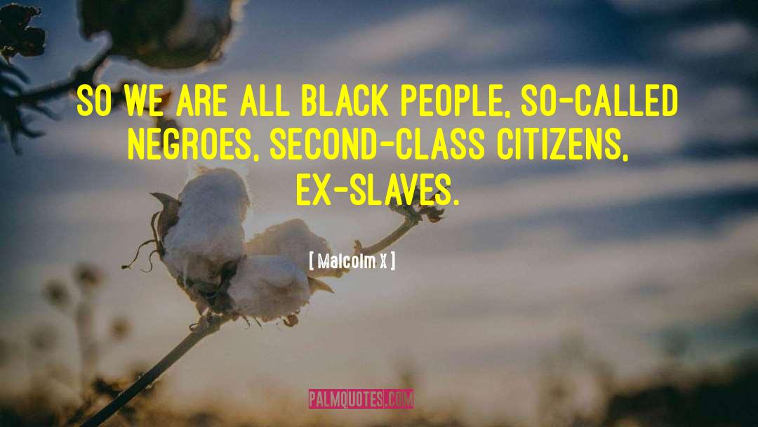 Second Class Citizens quotes by Malcolm X