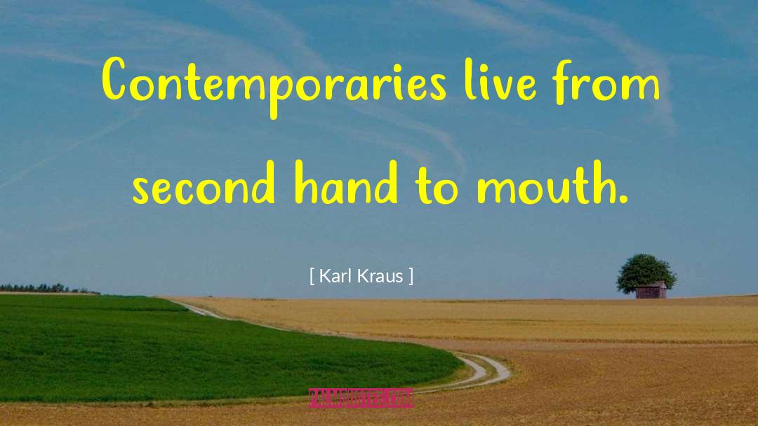 Second Hand quotes by Karl Kraus