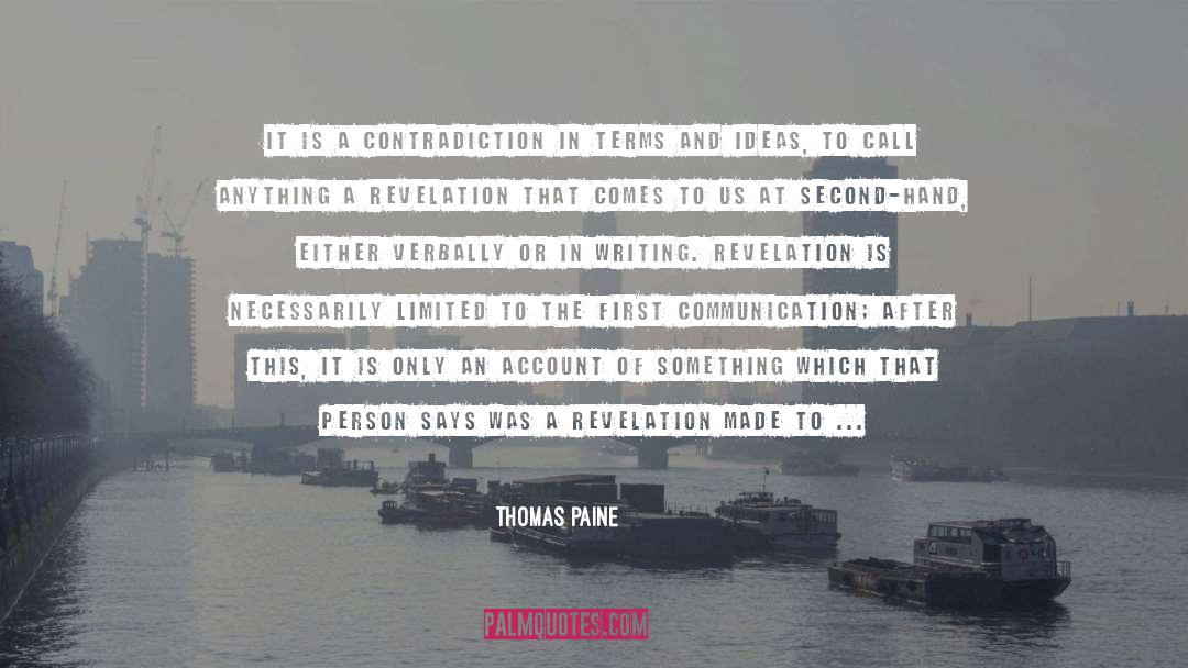 Second Hand quotes by Thomas Paine