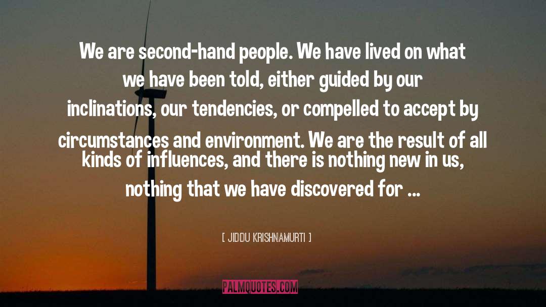 Second Hand quotes by Jiddu Krishnamurti