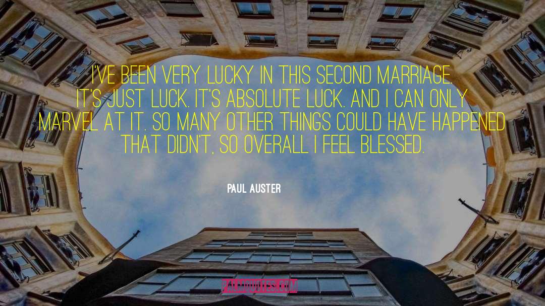 Second Marriage quotes by Paul Auster