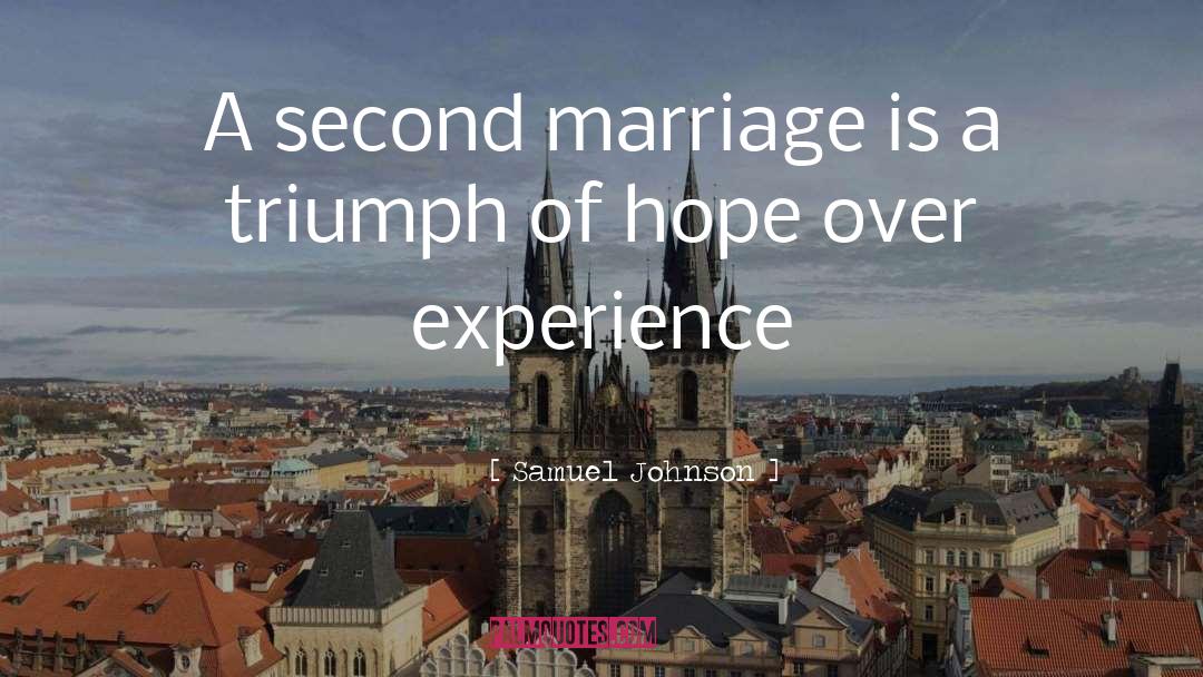 Second Marriage quotes by Samuel Johnson