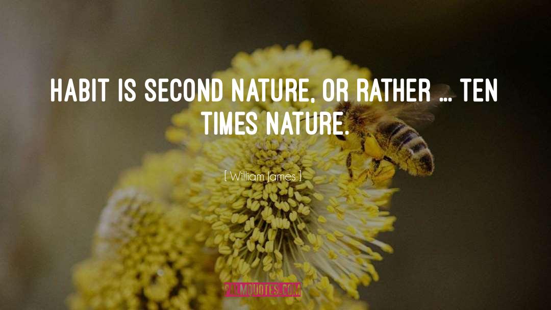 Second Nature quotes by William James