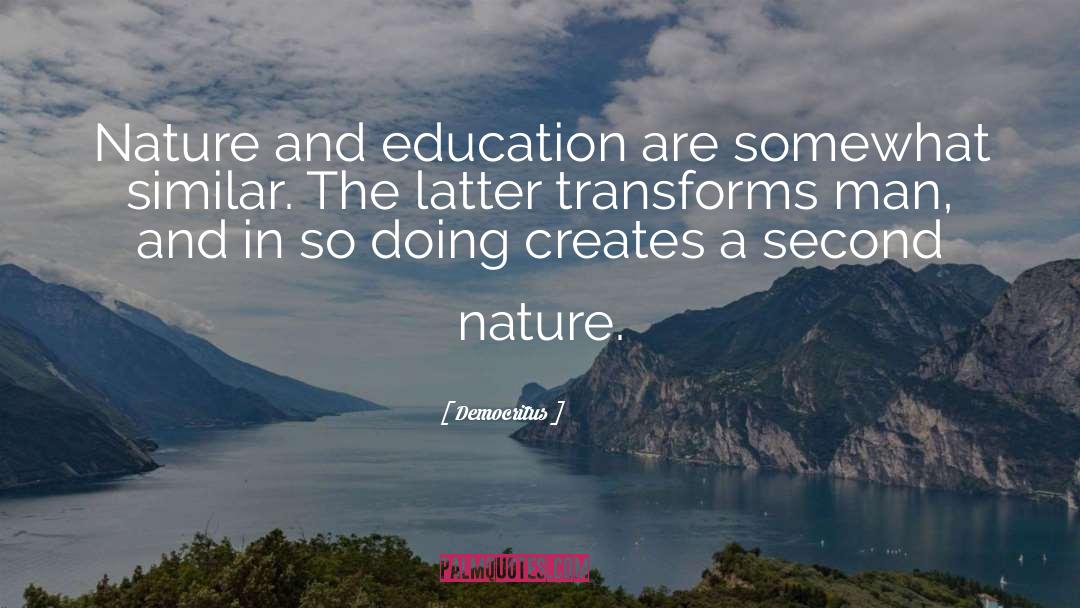 Second Nature quotes by Democritus