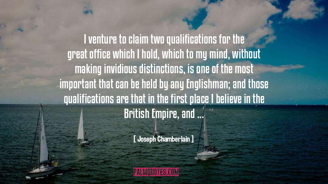 Second Place quotes by Joseph Chamberlain
