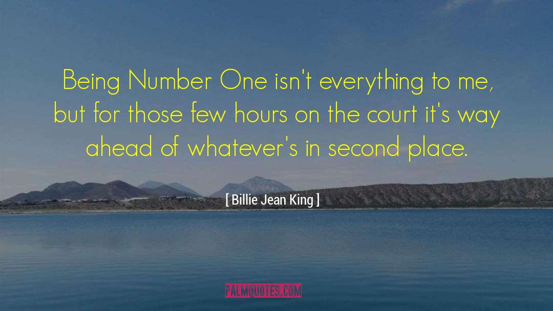 Second Place quotes by Billie Jean King