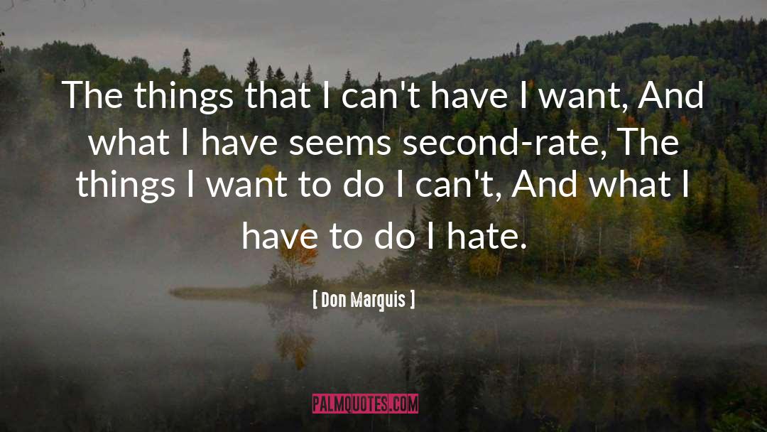 Second Rate quotes by Don Marquis