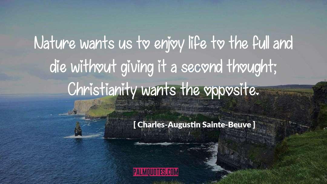 Second Thought quotes by Charles-Augustin Sainte-Beuve