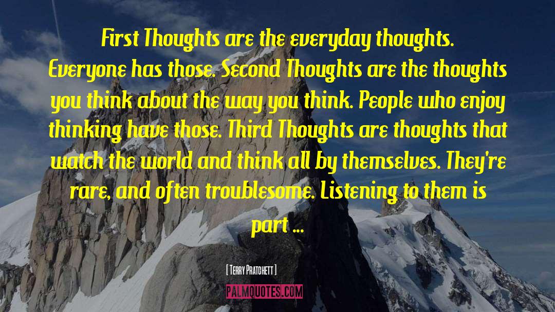 Second Thoughts quotes by Terry Pratchett