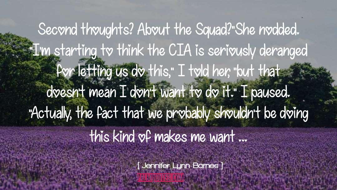 Second Thoughts quotes by Jennifer Lynn Barnes