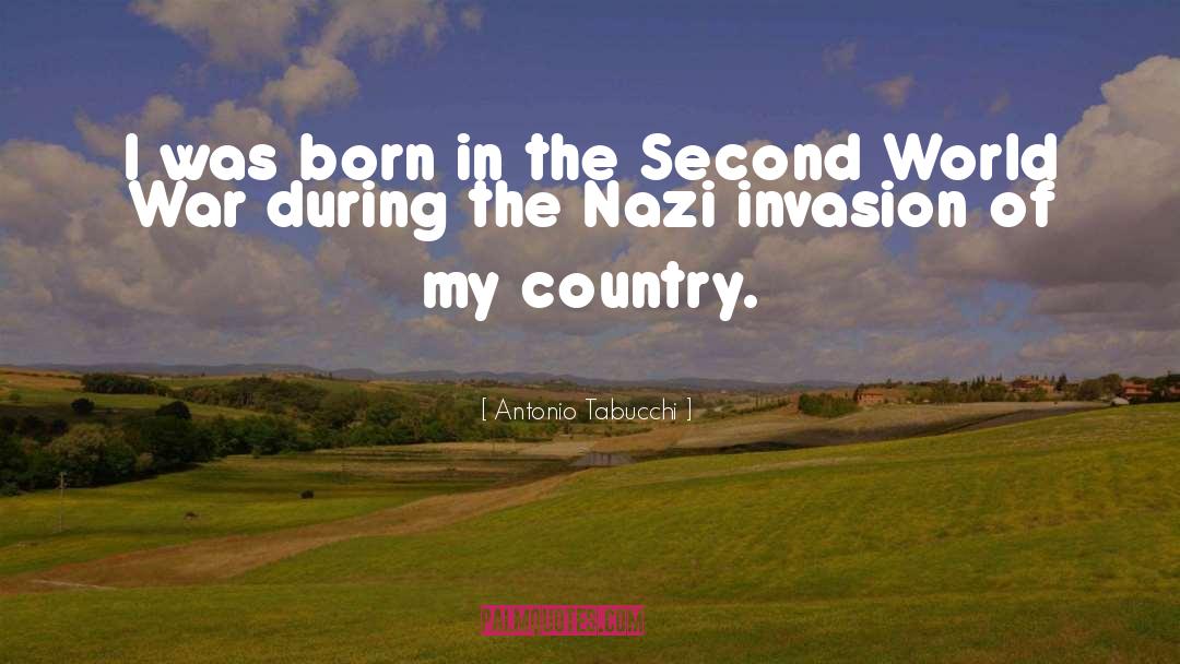 Second World War quotes by Antonio Tabucchi