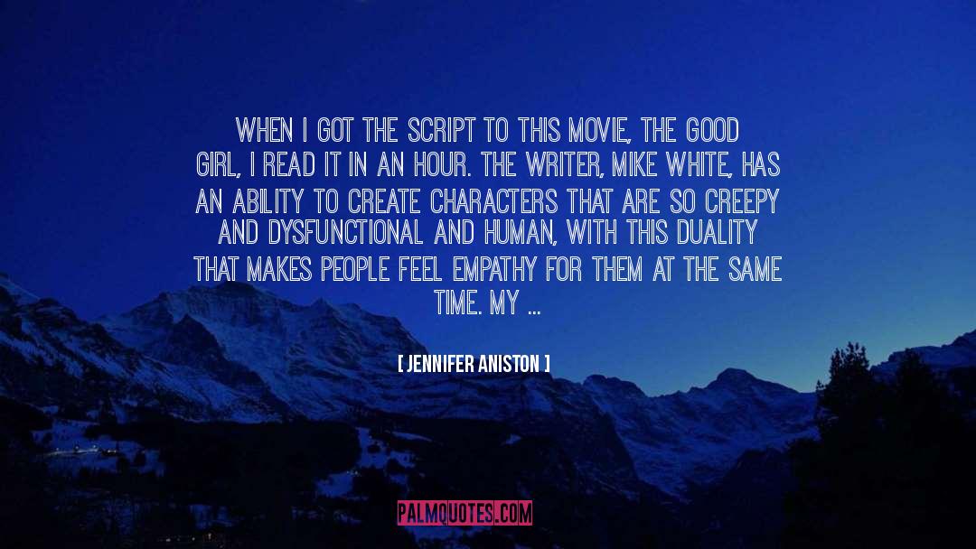 Secondary Characters quotes by Jennifer Aniston