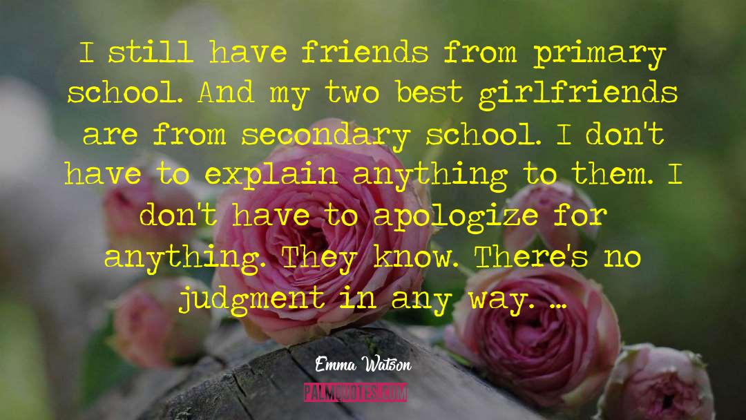 Secondary School quotes by Emma Watson