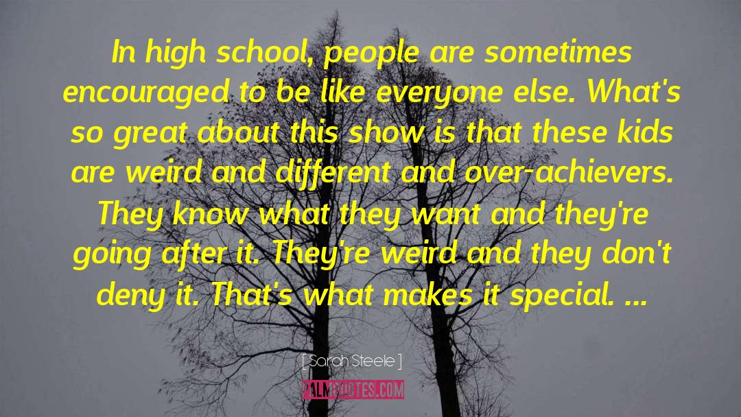 Secondary School quotes by Sarah Steele