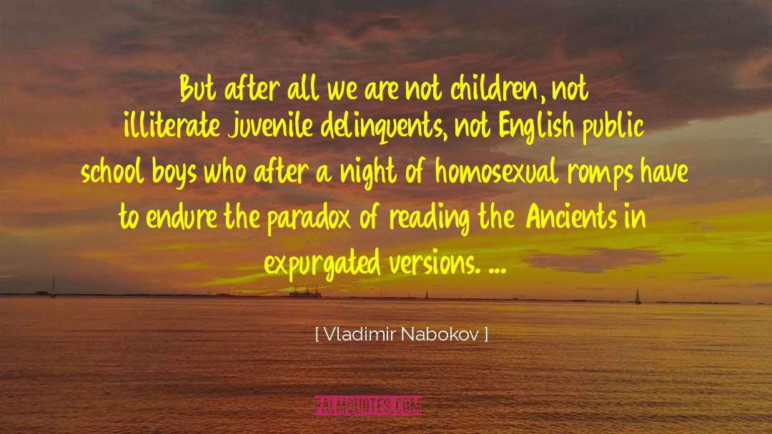 Secondary School quotes by Vladimir Nabokov