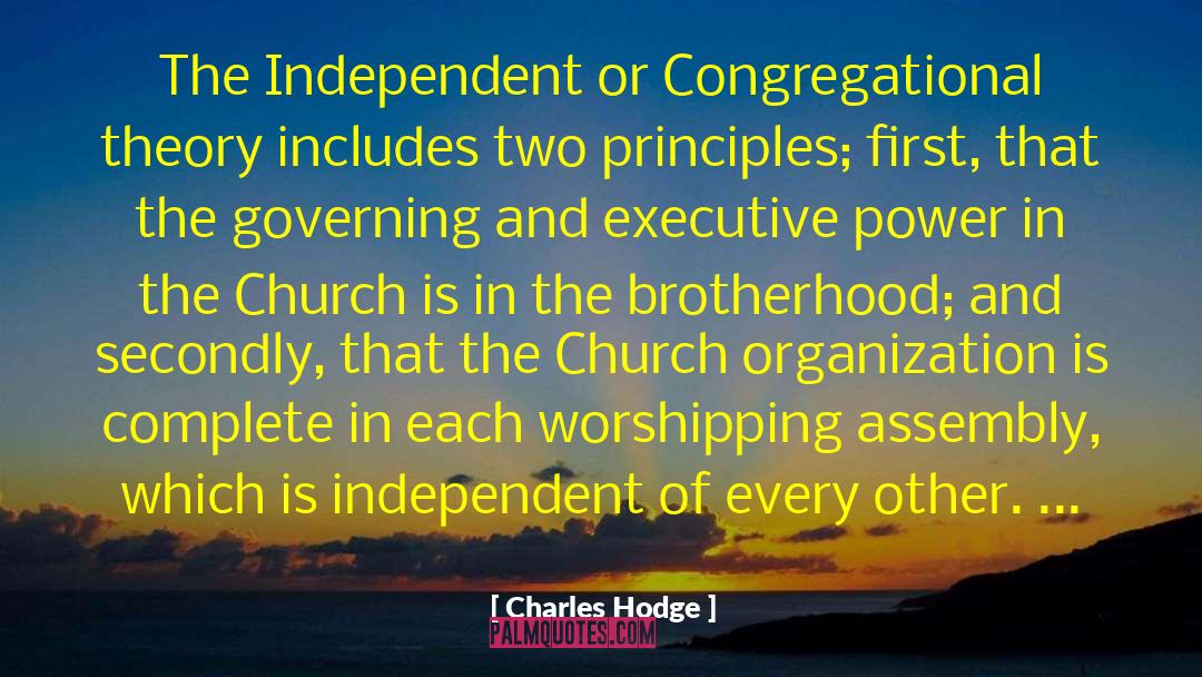 Secondly quotes by Charles Hodge