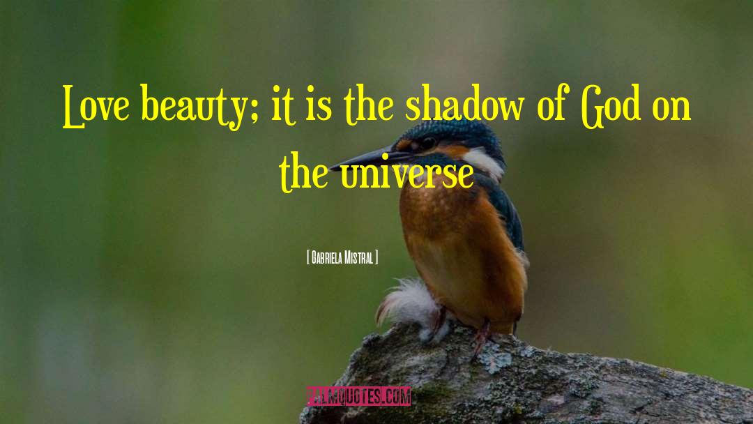 Secret Beauty Of The Universe quotes by Gabriela Mistral