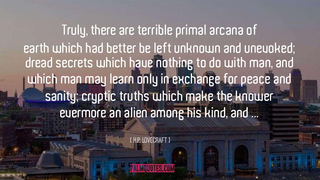 Secret Earth quotes by H.P. Lovecraft