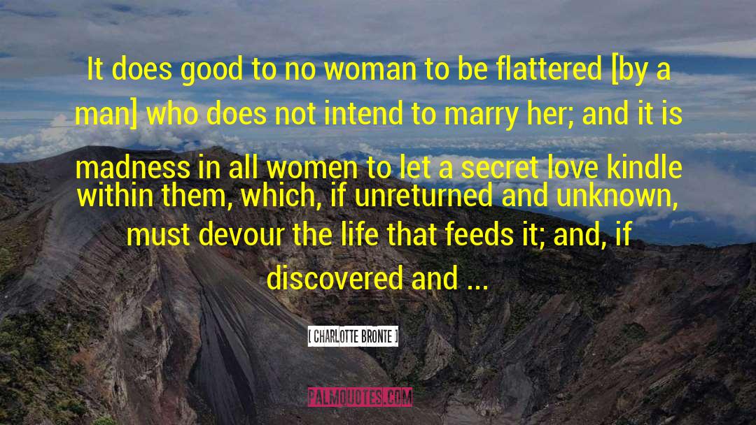 Secret Love quotes by Charlotte Bronte