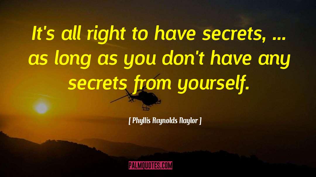 Secret Lover quotes by Phyllis Reynolds Naylor