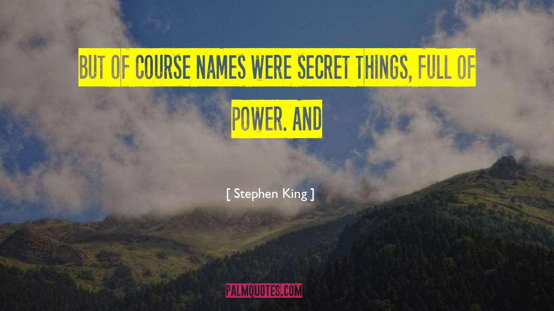 Secret Lover quotes by Stephen King