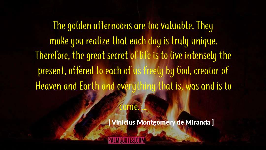 Secret Of Life quotes by Vinícius Montgomery De Miranda