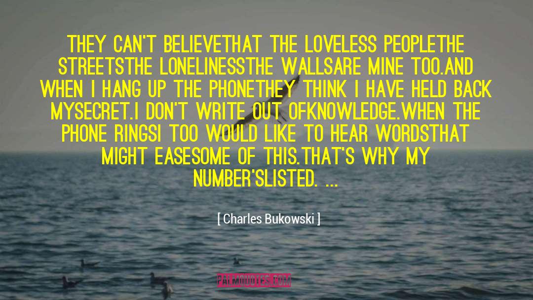 Secret Of My Success quotes by Charles Bukowski