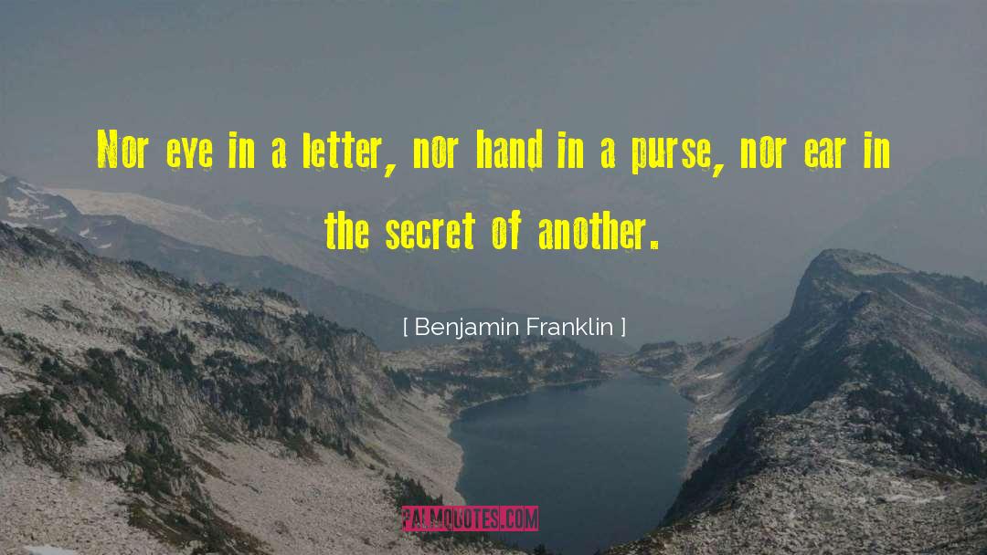 Secret Of Success quotes by Benjamin Franklin