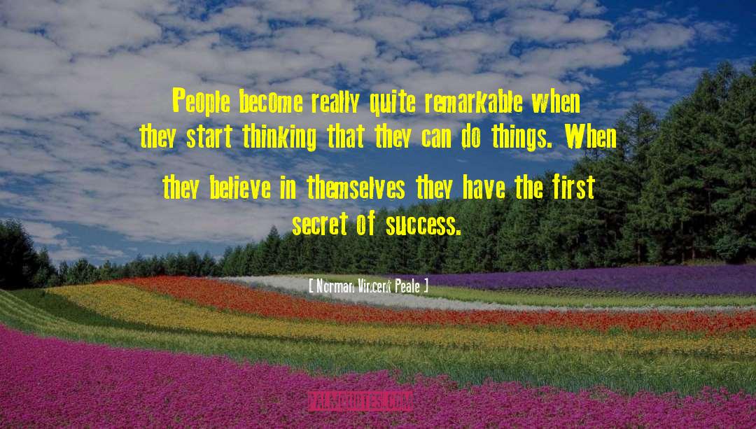 Secret Of Success quotes by Norman Vincent Peale