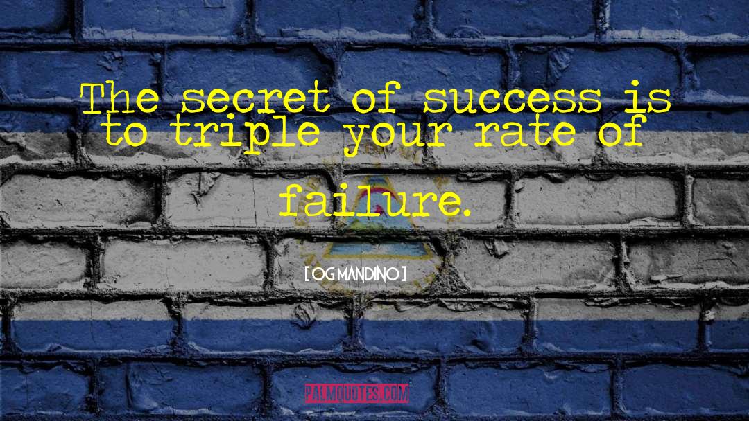 Secret Of Success quotes by Og Mandino