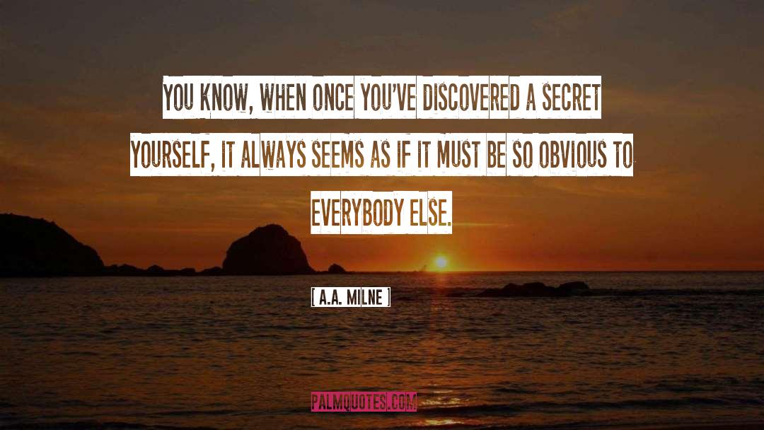 Secret Societies quotes by A.A. Milne