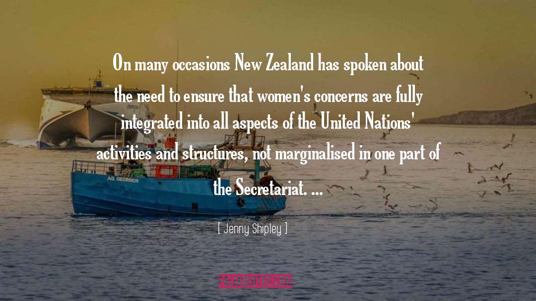 Secretariat quotes by Jenny Shipley