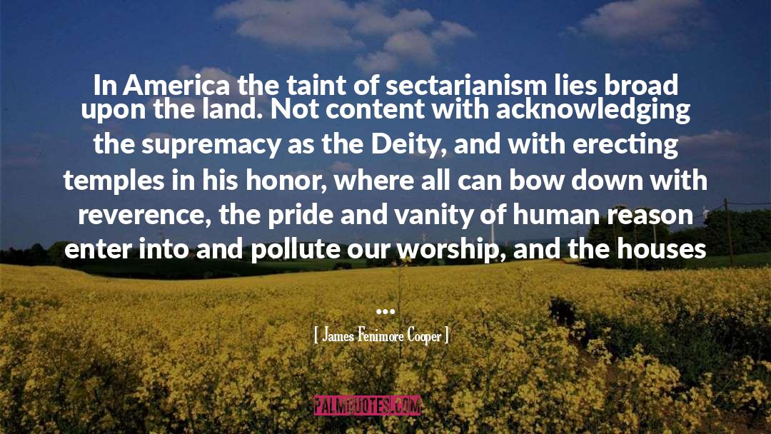 Sectarian quotes by James Fenimore Cooper