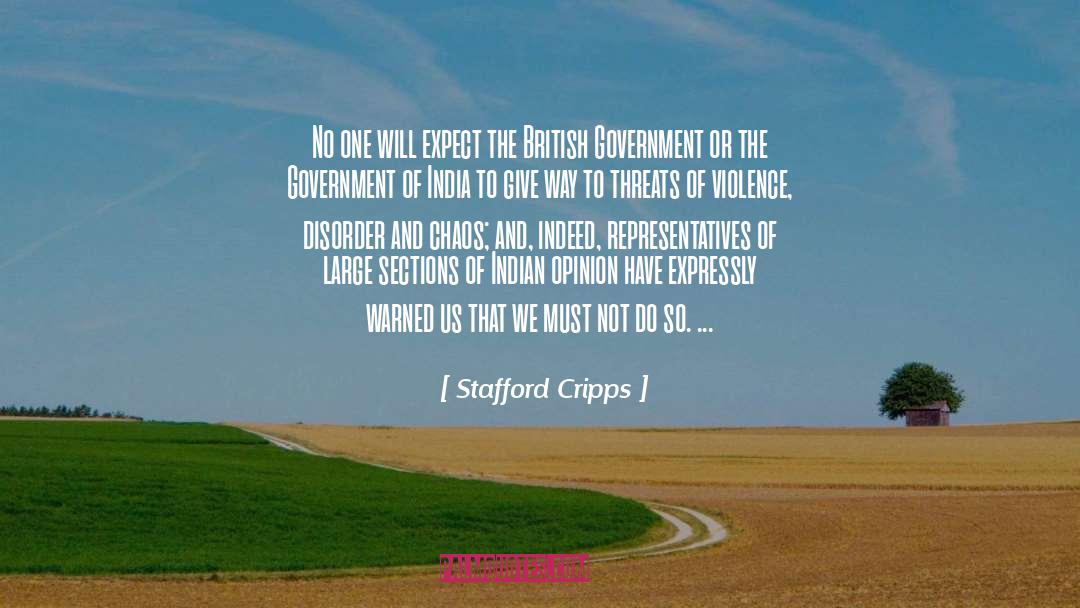 Sections quotes by Stafford Cripps