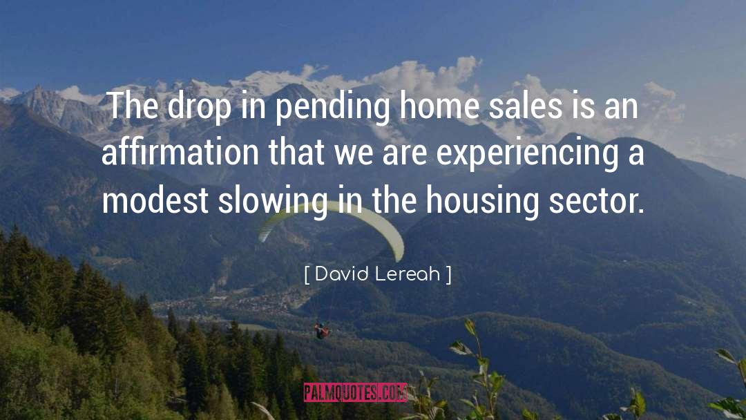 Sector quotes by David Lereah