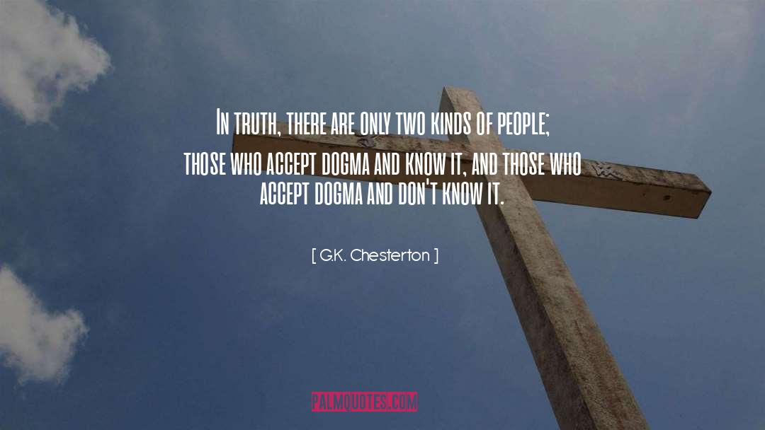 Secular Dogma quotes by G.K. Chesterton