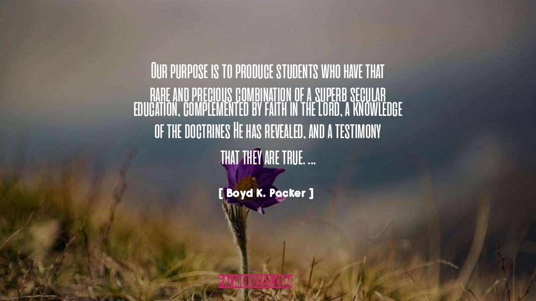 Secular Education quotes by Boyd K. Packer