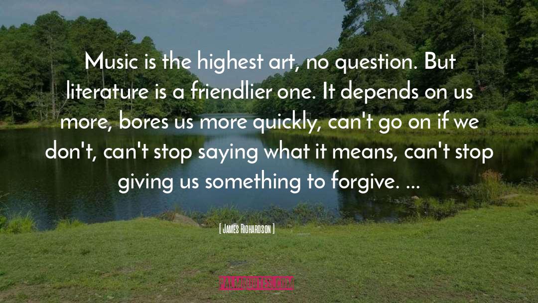 Secular Music quotes by James Richardson