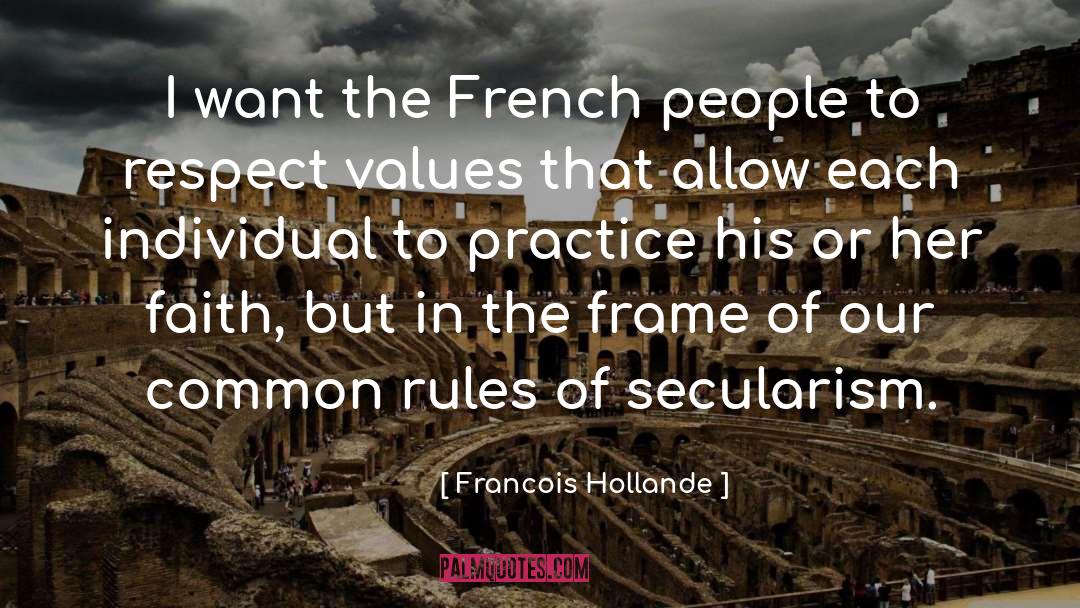 Secularism quotes by Francois Hollande