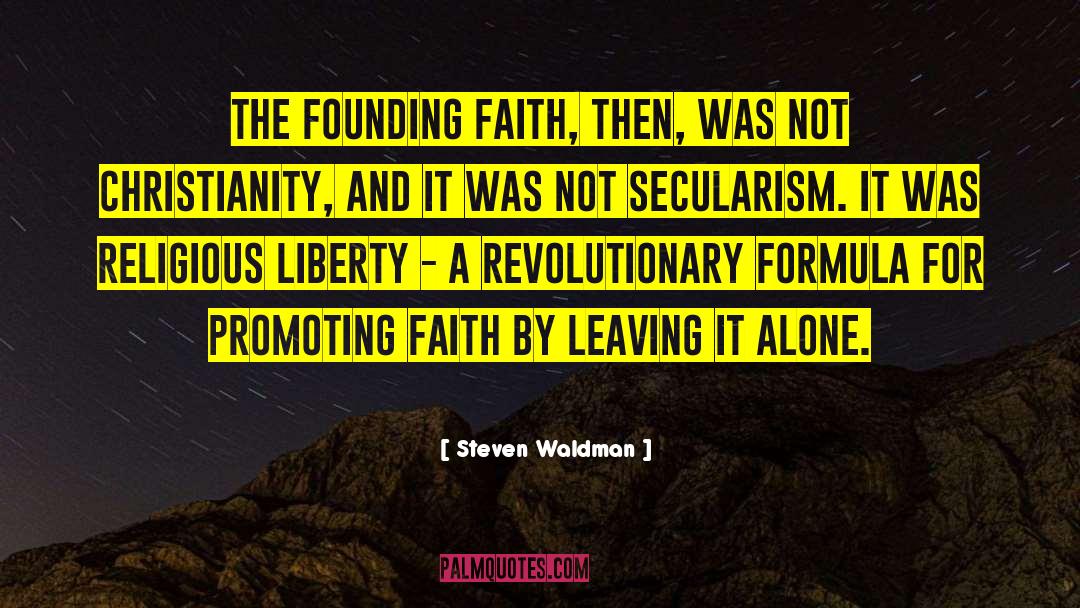 Secularism quotes by Steven Waldman