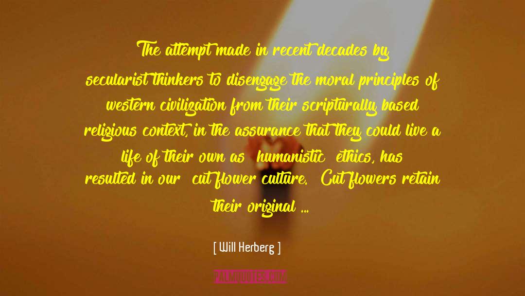 Secularist quotes by Will Herberg