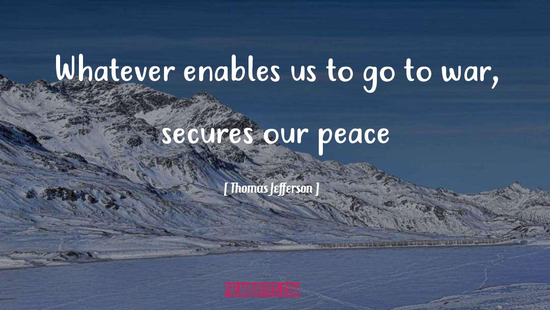 Secures quotes by Thomas Jefferson