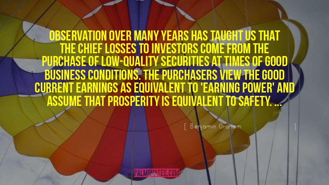 Securities quotes by Benjamin Graham