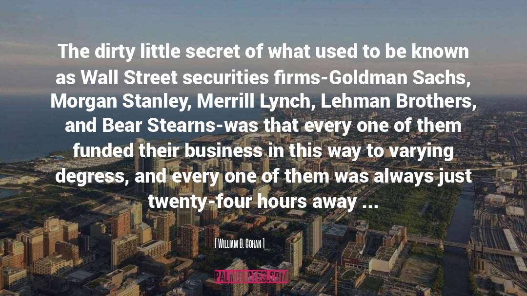 Securities quotes by William D. Cohan