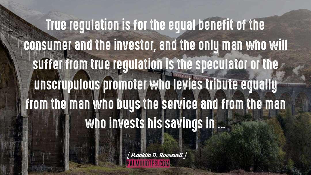 Securities Regulation quotes by Franklin D. Roosevelt