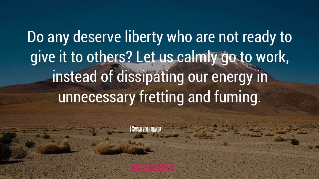 Security And Liberty quotes by Swami Vivekananda
