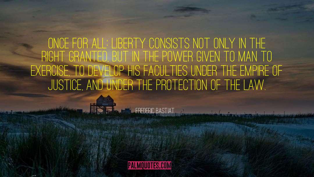 Security And Liberty quotes by Frederic Bastiat