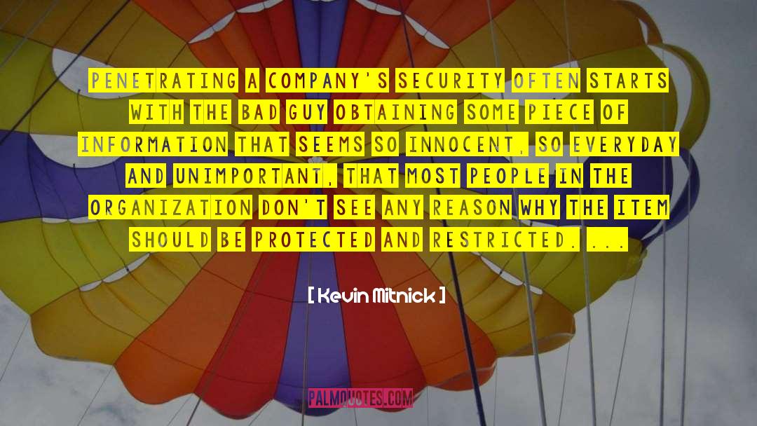 Security Company quotes by Kevin Mitnick